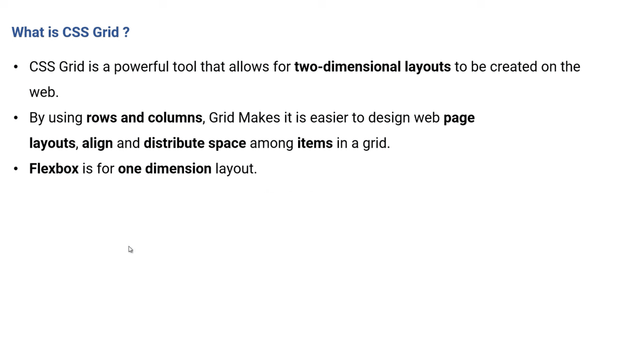 Grid intro